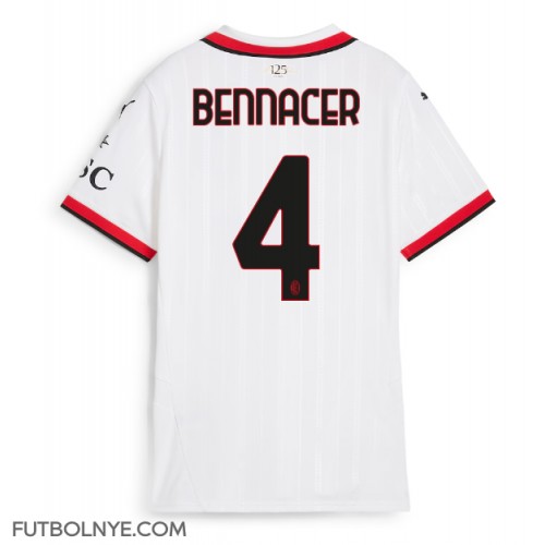 Camiseta AC Milan Ismael Bennacer #4 Visitante Equipación para mujer 2024-25 manga corta